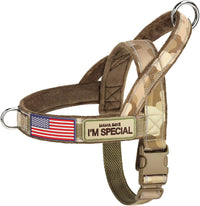 Forestpaw No Pull Dog Harness with Large Handle, Comfortable, L - L: Chest 26-31", Fit 50-80 lbs / Brown Camo