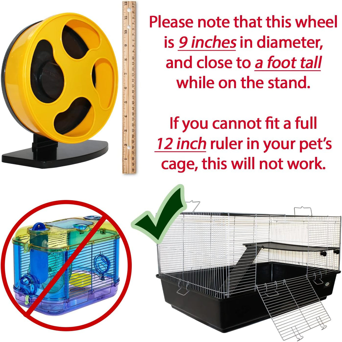Silent Runner Wheel, 9" Regular, Exercise Wheel - image 2