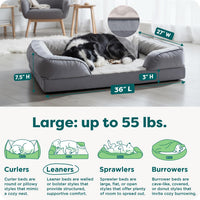 FurHaven Cooling Gel Dog Bed for Large Dogs - Large / Granite Gray - image 3
