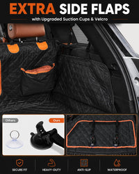 SUV Cargo Liner for Dogs,Waterproof Dog Trunk Cover with Side Flaps – Essentials for Dogs - Dog Paw / L - image 4