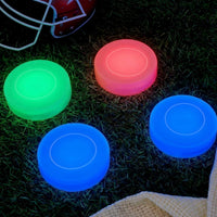 Deekin glow in the dark hockey pucks glowing green, PVC pucks with matte finish - view 11