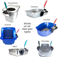 DuraScoop Premium Multicat Cat Litter Scoop, Solid Metal - Caddy - image 2