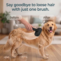 Self Cleaning Slicker Brush for Dog and Cat Shedding – Essentials for Dogs - Black - image 4