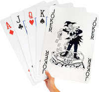 SeptCity Jumbo Playing Cards, Super Big Giant Game – Fun for Kids & Family - 16 Times