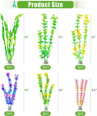 AQUANEAT Artificial Fish Tank Plants - Multi Color - image 4