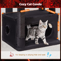 Taoqimiao Cat Tree, Suitable for Kittens - Black and Red / 38.5 Inches - image 2