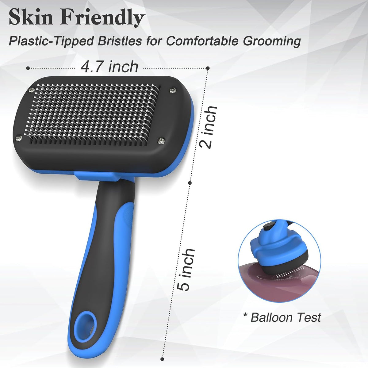 Dipoo Self Cleaning Shedding Brush - Blue - image 4
