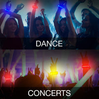 KIRALUMI 8 Pack LED Light Up Bracelets, 3 Modes - Multicolor - 8 PCS - image 4