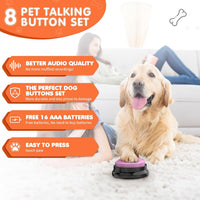 Dog Buttons for Communication, Talking Buttons for Dogs - 8 Pack - image 2
