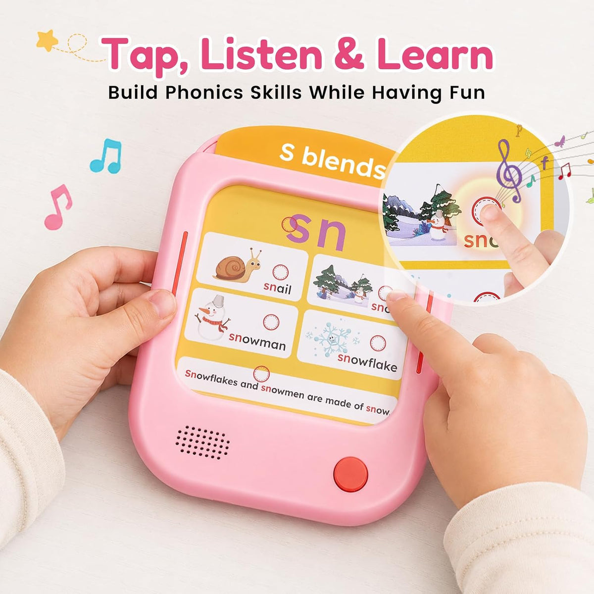 JoyCat Kids Learning Tablet - Pink:Phonics - image 4