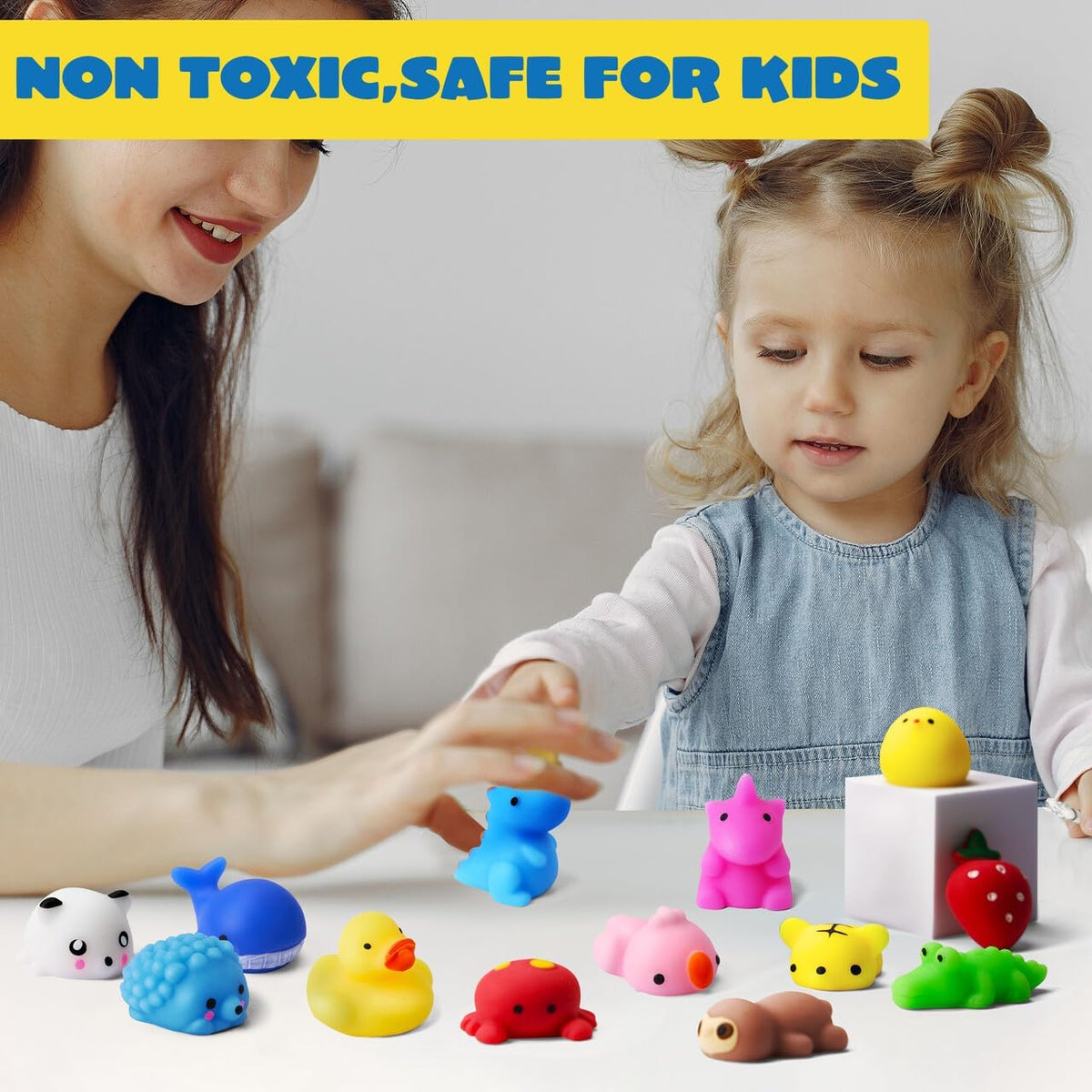 JOYIN Mochi Squishy Toys Set, Random 25 Pack Mini Squishy Mochi - 100 - image 2