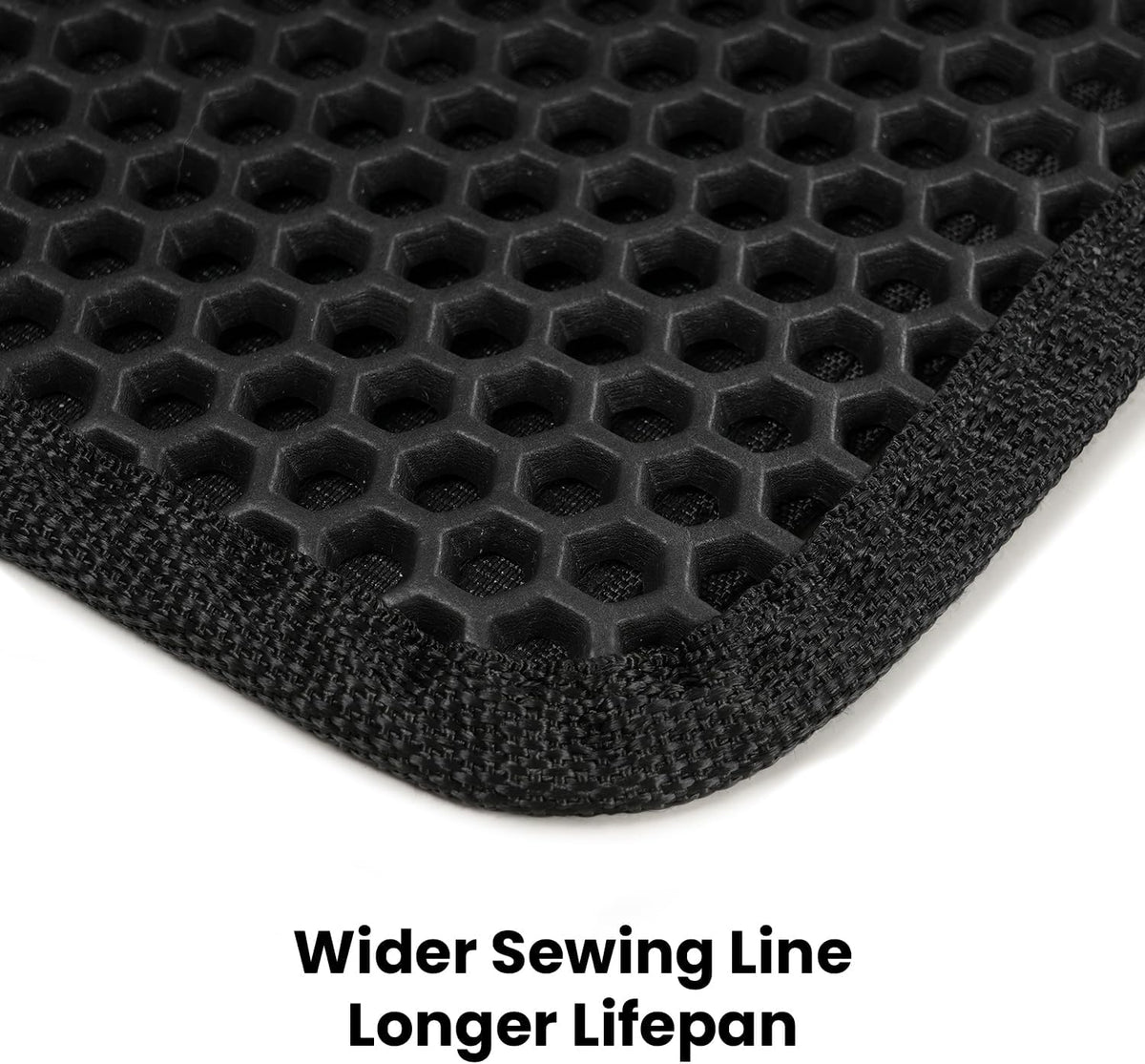 Cat Litter Mat Compact Size 23.6"x14.6" for Small Spaces - Black / 46" x 35" (1 Pack) - image 3