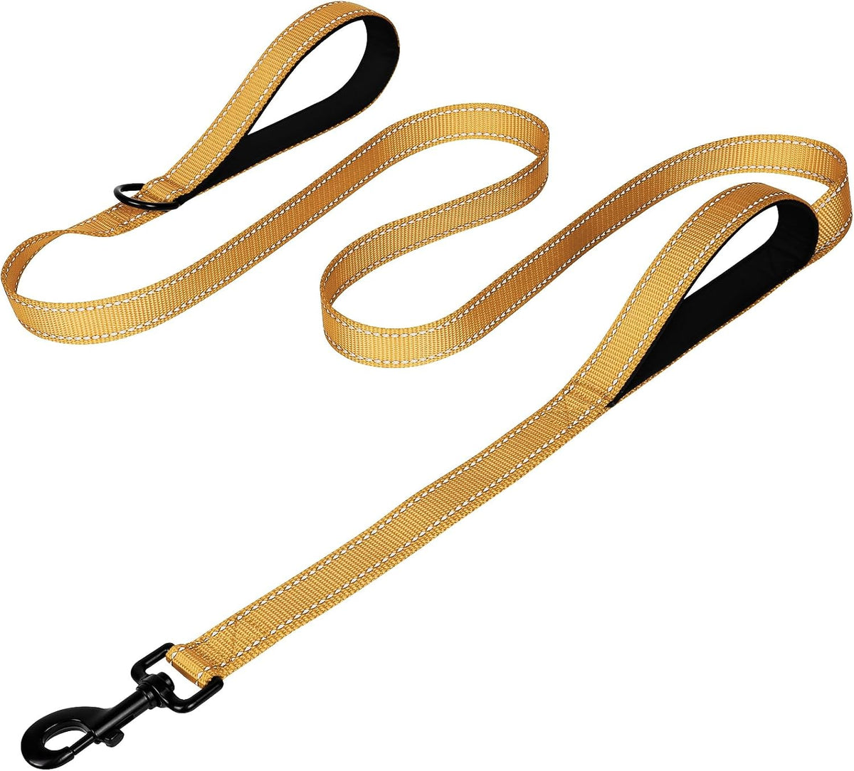 Joytale Reflective Dog Leash for Medium & Large Dogs - 6 ft 2 Handle / Khaki