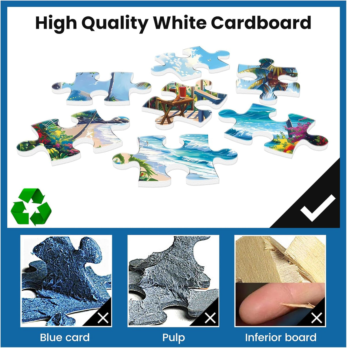 Jigsaw Puzzles for Adults 500 Pieces - Beach - image 3