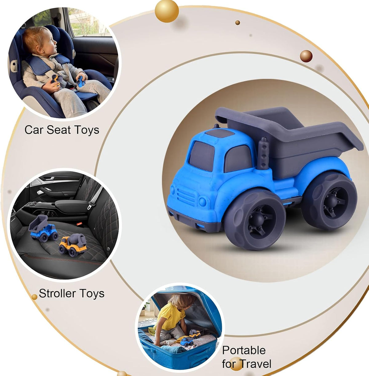 Aigitoy 2 Pack Car Toys for Kids 18M+ - Blue - image 3
