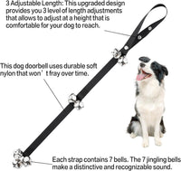 2 Pack Dog Doorbells, Dog Training Bells for Go Outside Potty Training Bell Communication Device - image 2