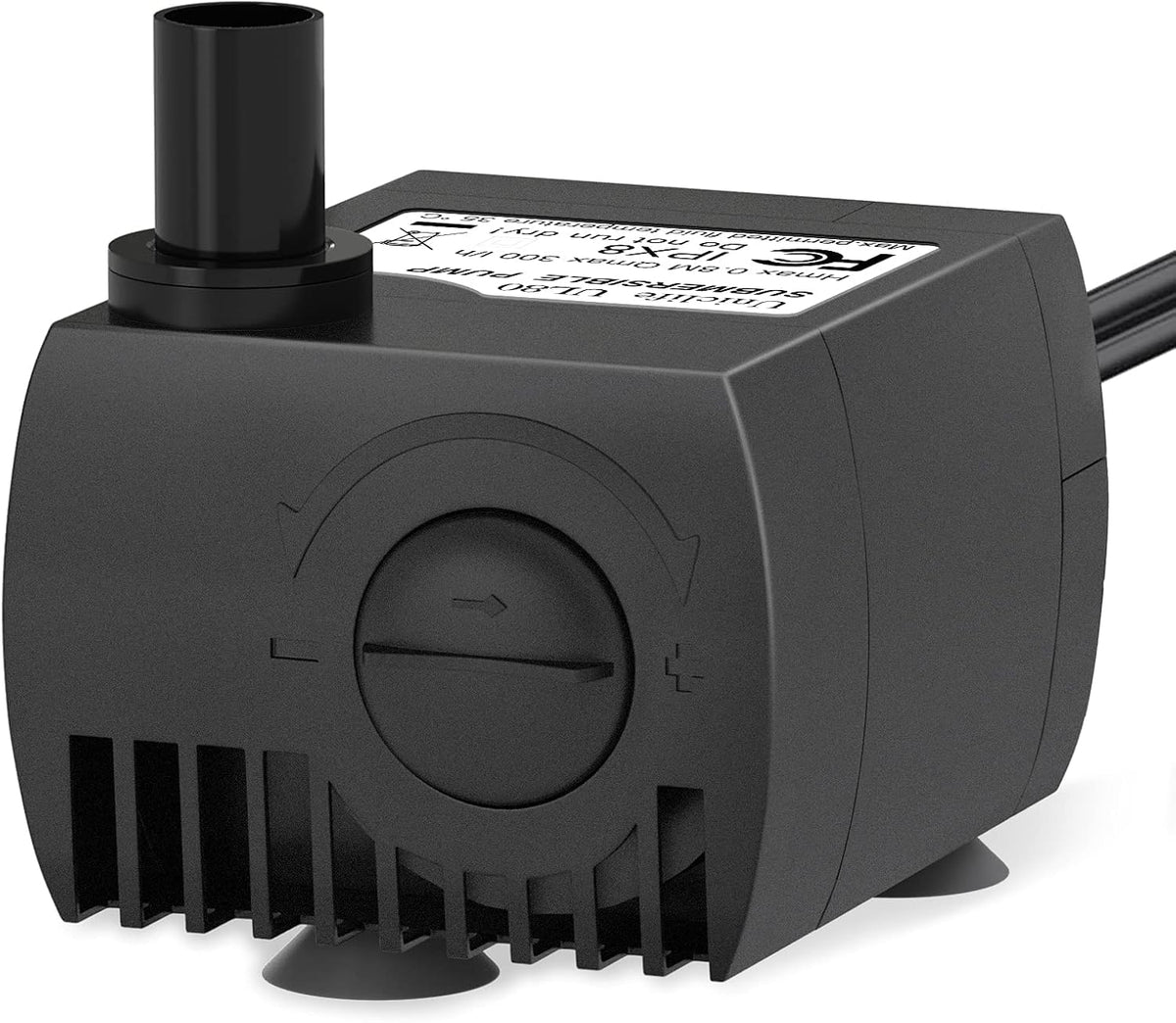 Uniclife 80 GPH Submersible Water Pump 4W 2.4ft High Lift Quiet Pump - 80GPH