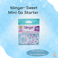 blinger mini starter set with clip-on gem styling tool and 10 mini rhinestone discs - view 10