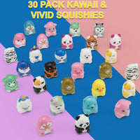 CURIBBLE 30 pack slow rising animal squishy toys in colorful capsules - view 4