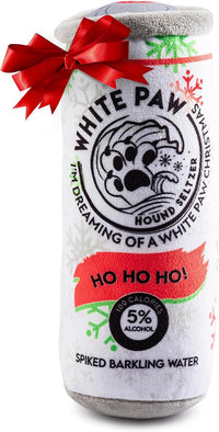 Haute Diggity Dog Woofford Reserve Bottle Plush Dog Toy - WP - Howliday (White, Orange, Black) / One Size