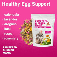 Pampered Chicken Mama Best Eggs Ever! Nesting Herbs for Chickens (8 Pounds Total) for Chicken Nesting Boxes Calcium Supplement for Chickens | Chicken Feed Supplies, Hen Treats for Coops (8 Bags)