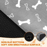 Washable Pee Pads for Dogs, 18"x24" - Gray / 72*72 Inch (Pack of 2) - image 2