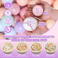 GOGOSO Ball Pits Balls for Toddlers Pack of 50 100 200 Plastics Shape - Macaron Colors / 50 balls - image 3