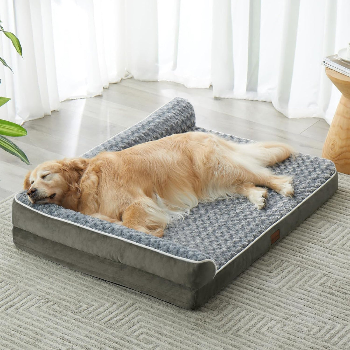 Orthopedic Washable Dog Bed - Dark Green / 42.0"l x 30.0"w x 7.5"th
