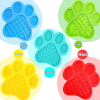 Dog Lick Pad, Dog Feeding Mats Slow Eating Pet Mat with Super Suction for Dogs Licking Peanut - Ocean Blue - image 4