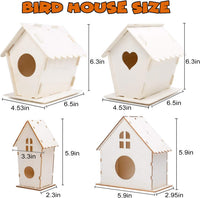 hapray 4 Pack Bird House Craft Kit - 4 Pack - image 3