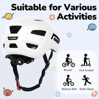 OUWOER toddler and kids bike helmet with vents and adjustable dial - view 25