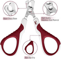 Mr. Pen Cat Nail Trimmer - Wine & White, Cat & Kitten, Small Dog Nail Clipper & Claw Trimmer