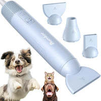 Buenkee Handheld Dog Dryer, 3HP High-Velocity Pet Hair Blower - Blue
