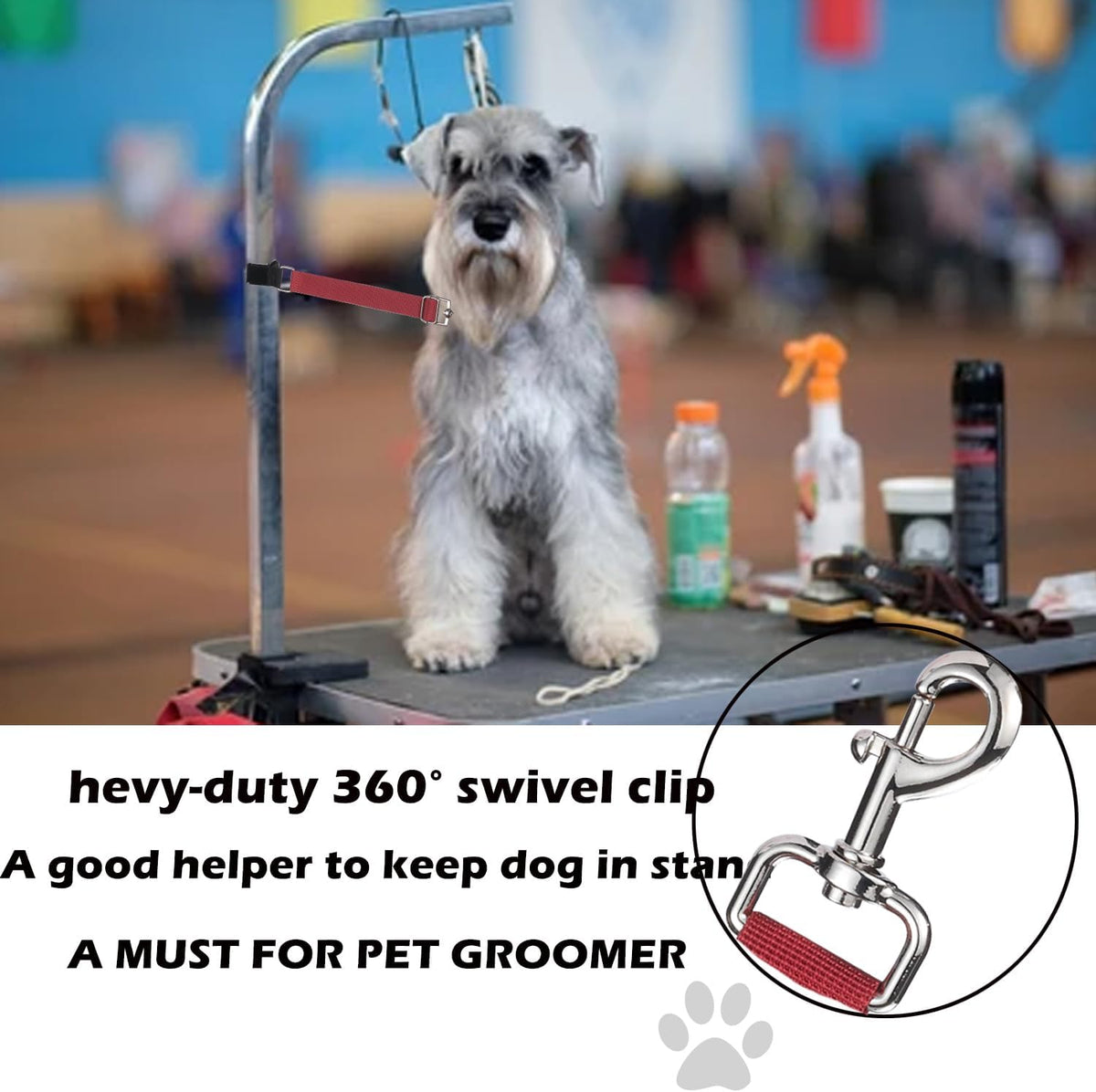 Pet Dog Grooming Arm Accessories - Red & Green - image 3