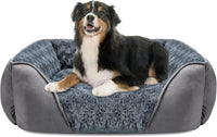Rectangle Washable Orthopedic Dog Bed for Small - XL(35"x 25"x 9") / Grey