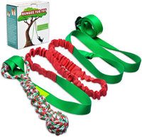 LOOBANI Outdoor Bungee Tug Toy - Red+Green
