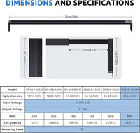 24/7 LED Aquarium Light for 48-54 Inch Fish Tank, Fish Tank Light for Plants, Auto On Off with Timer, 9 Colors, Adjustable Brightness, Daylight & Moonlight, DIY and Nature Weather Mode, 84W