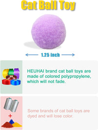 40 Pack Soft Fuzzy Play Balls Indoor Activity Toys for cats - Playtime - image 2