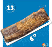 Jack&Pup 6" Rib Bones for Dogs | Beef Bone for Dogs, Flavorful Real Dog Bones (13 Pack)