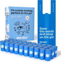 Deo Doo Dog Poop Bags with Handles & Holder, Peach Scented - Iris / 1 Count (Pack of 360)