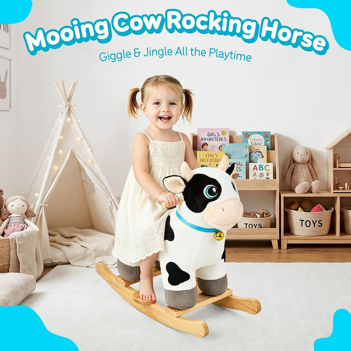 FUNLIO Unicorn Baby Rocking Horse - Youthful-cow - image 2