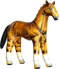 Jet Creations 37" Inflatable Standing Cow - Horse: Golden Brown With Black Tail