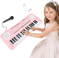 Kids Piano Toys, 37 Keys Dual Speakers Keyboard for Toddler with Microphone – Fun for Kids & Family
