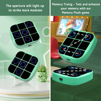 Tic-Tac-Toe Bolt Game, 4-in-1 Handheld Puzzle Games Console, Electronic Tic-Tac-Toe Game - Cyan / M(Classic) - image 4