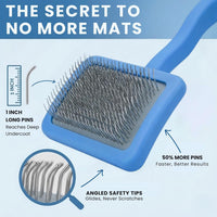 Slicker Brush for Dogs, Pet Grooming Brushes for Doodles & Poodles, Large – Essentials for Dogs - Large - image 3