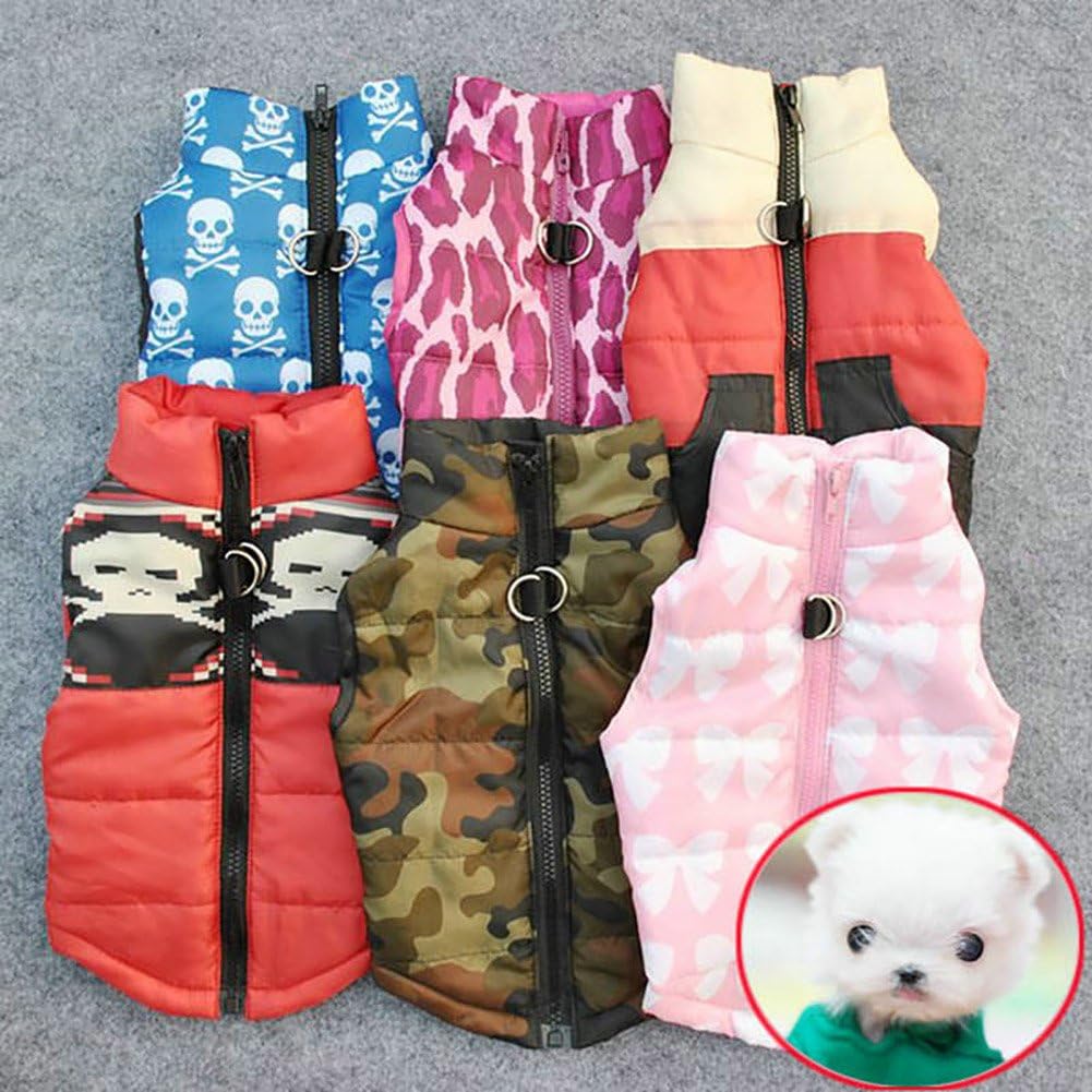 Winter Waterproof Windproof Dog Vest Coat - XS(Back:9.0", Chest:13.5", 3.0-5.0lbs) / Camouflage - image 4