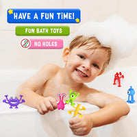 Bath Toys Kids Suction Toy: No Hole Bath Toy for Boys Girls – Fun for Kids & Family - Alien / 6 PCS - image 3