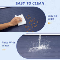 Large Dog Mats for Food and Water - Blue / 40"L x 30"W - image 4