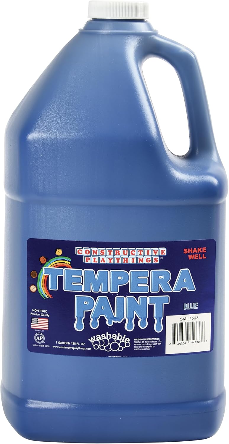 Constructive Playthings washable tempera paint for kids, 128 fl oz bottle - view 4