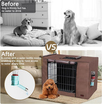 Dog Crate Cover Heavy Duty Oxford Fabric for 36-Inch Wire Crates – Essentials for Dogs - Brown / 24.0"L x 18.0"W x 20.0"H - image 3
